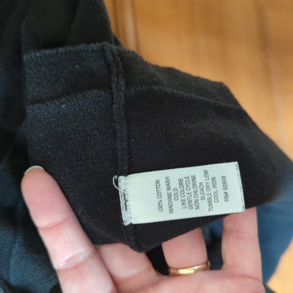 Women's 1X black and white sweater set - Picture 4 of 5